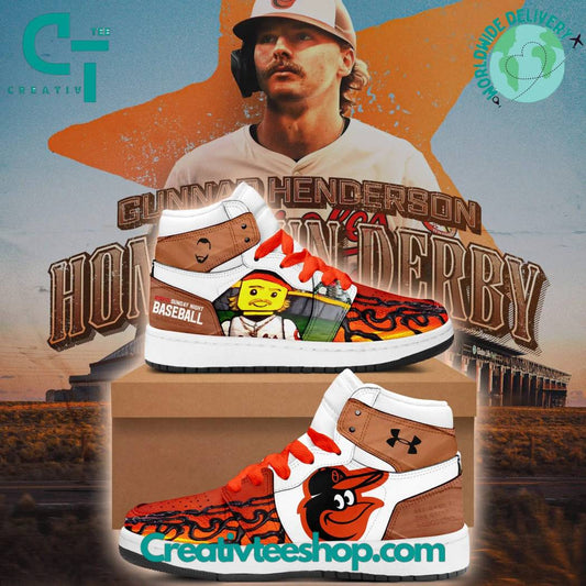 Ideafootwear Baltimore Orioles AJ1 High Sneakers Shoes For Men And Women 11