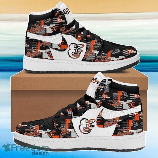Ideafootwear Baltimore Orioles AJ1 High Sneakers Shoes For Men And Women 14
