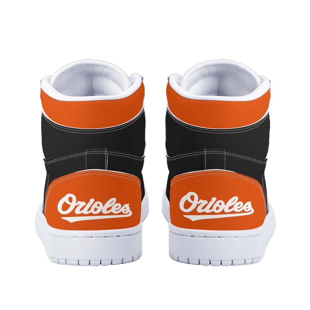 Ideafootwear Baltimore Orioles AJ1 High Sneakers Shoes For Men And Women 7