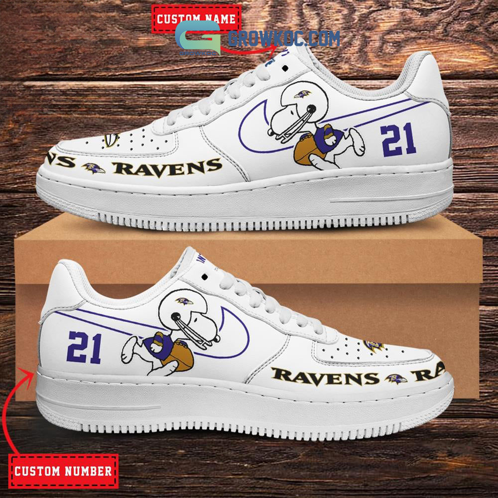 Ideafootwear Baltimore Ravens Air Low-Top Sneakers Shoes For Men And Women 2
