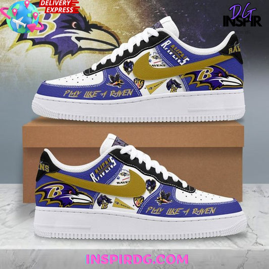 Ideafootwear Baltimore Ravens Air Low-Top Sneakers Shoes For Men And Women 7