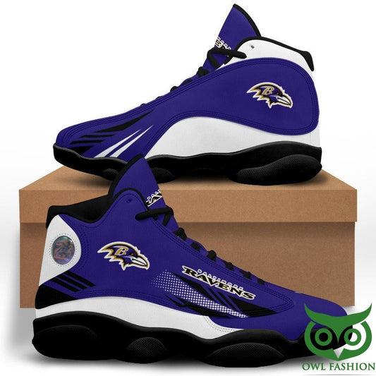 Ideafootwear Baltimore Ravens AJ13 Sneakers Shoes For Men And Women 16