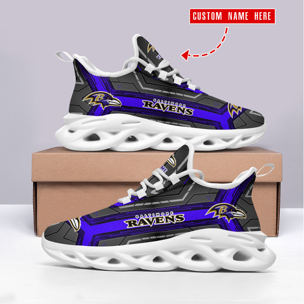 Ideafootwear Baltimore Ravens Max Soul Shoes Sneakers For Men And Women 25