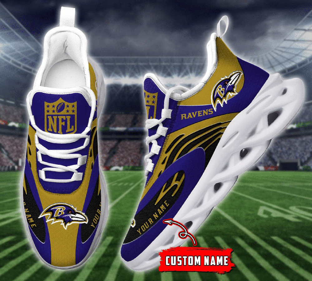 Ideafootwear Baltimore Ravens Max Soul Shoes Sneakers For Men And Women 27