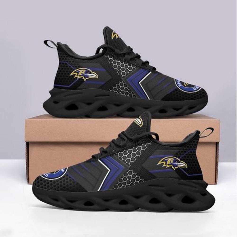 Ideafootwear Baltimore Ravens Max Soul Shoes Sneakers For Men And Women 38