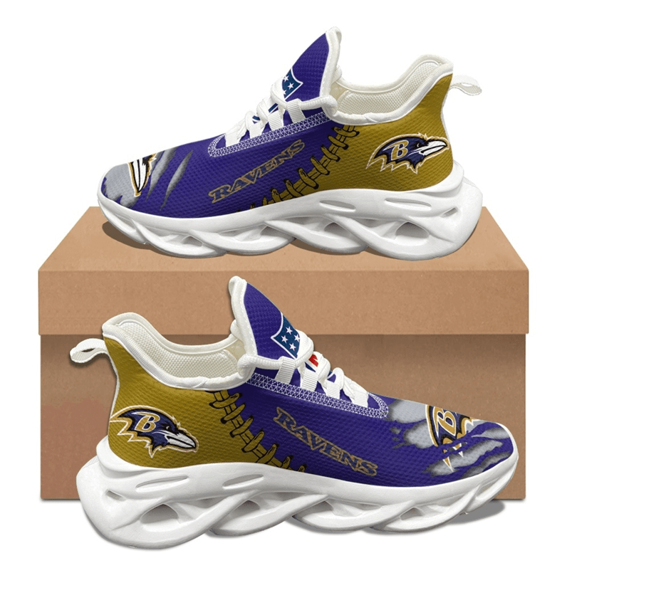 Ideafootwear Baltimore Ravens Max Soul Shoes Sneakers For Men And Women 14