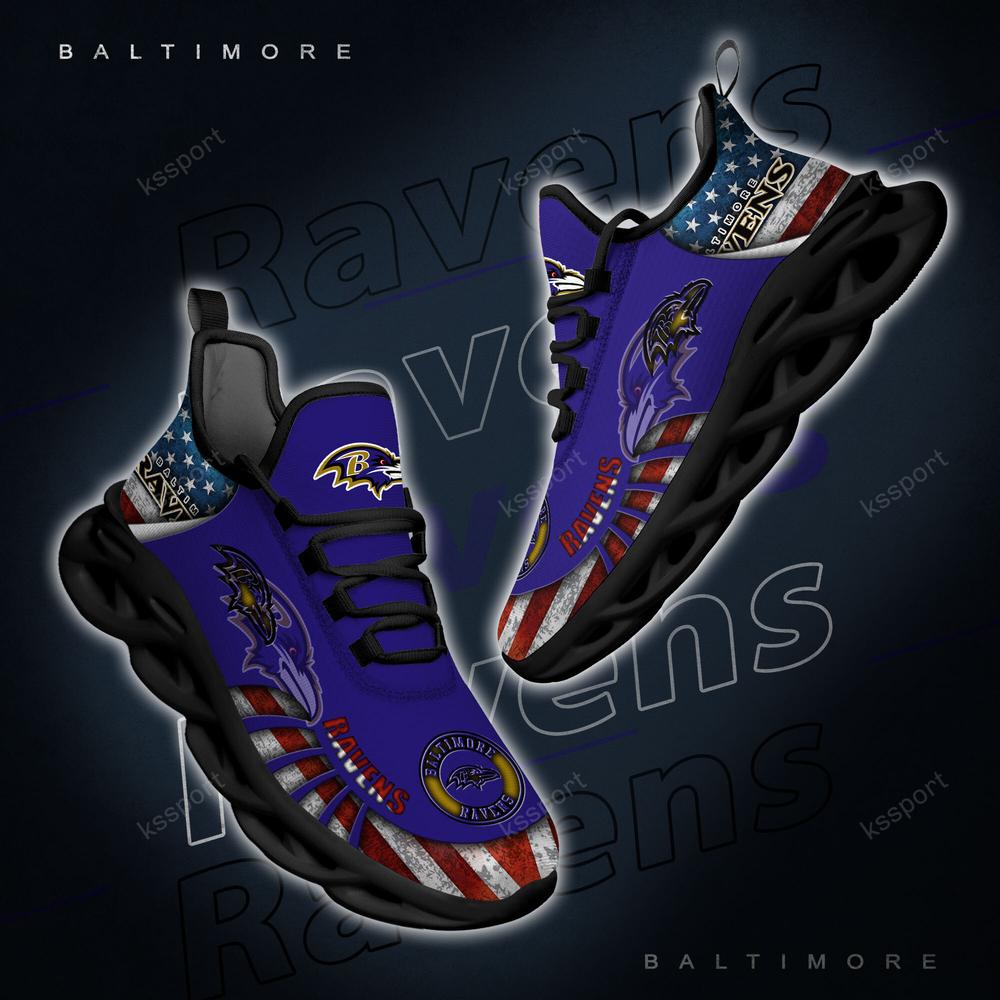 Ideafootwear Baltimore Ravens Max Soul Shoes Sneakers For Men And Women 9