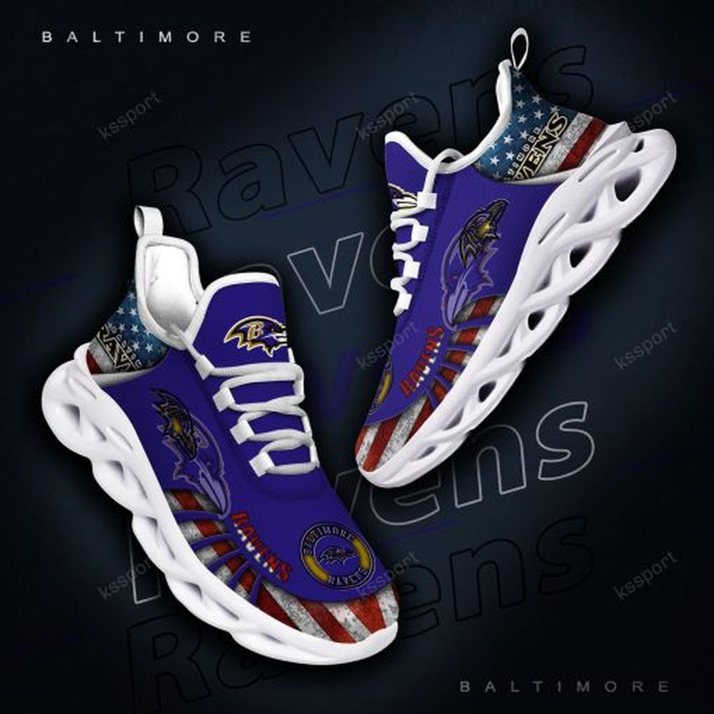 Ideafootwear Baltimore Ravens Max Soul Shoes Sneakers For Men And Women 9