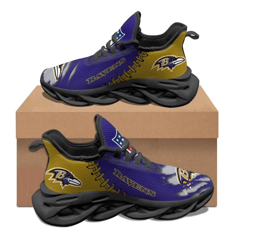 Ideafootwear Baltimore Ravens Max Soul Shoes Sneakers For Men And Women 14