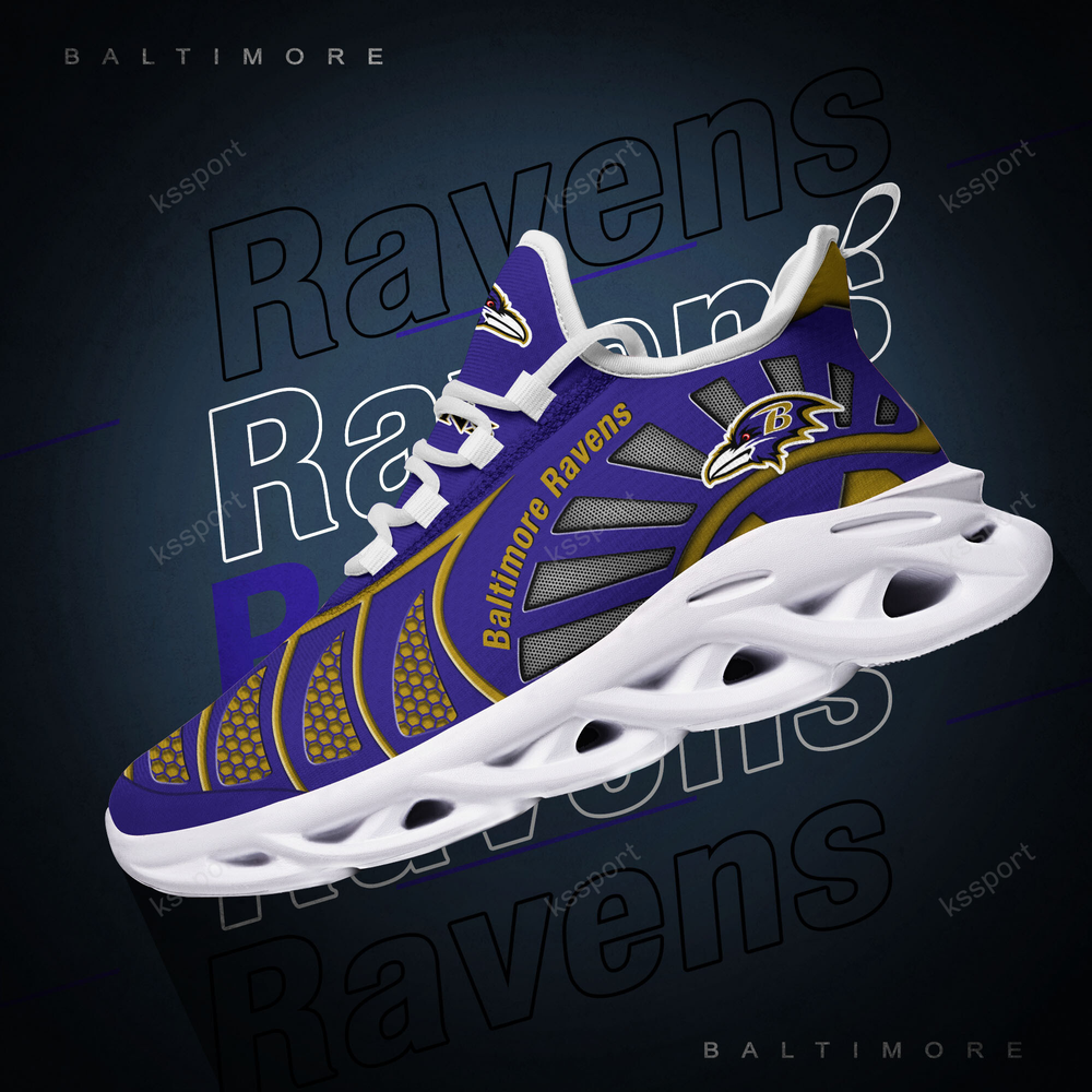 Ideafootwear Baltimore Ravens Max Soul Shoes Sneakers For Men And Women 33