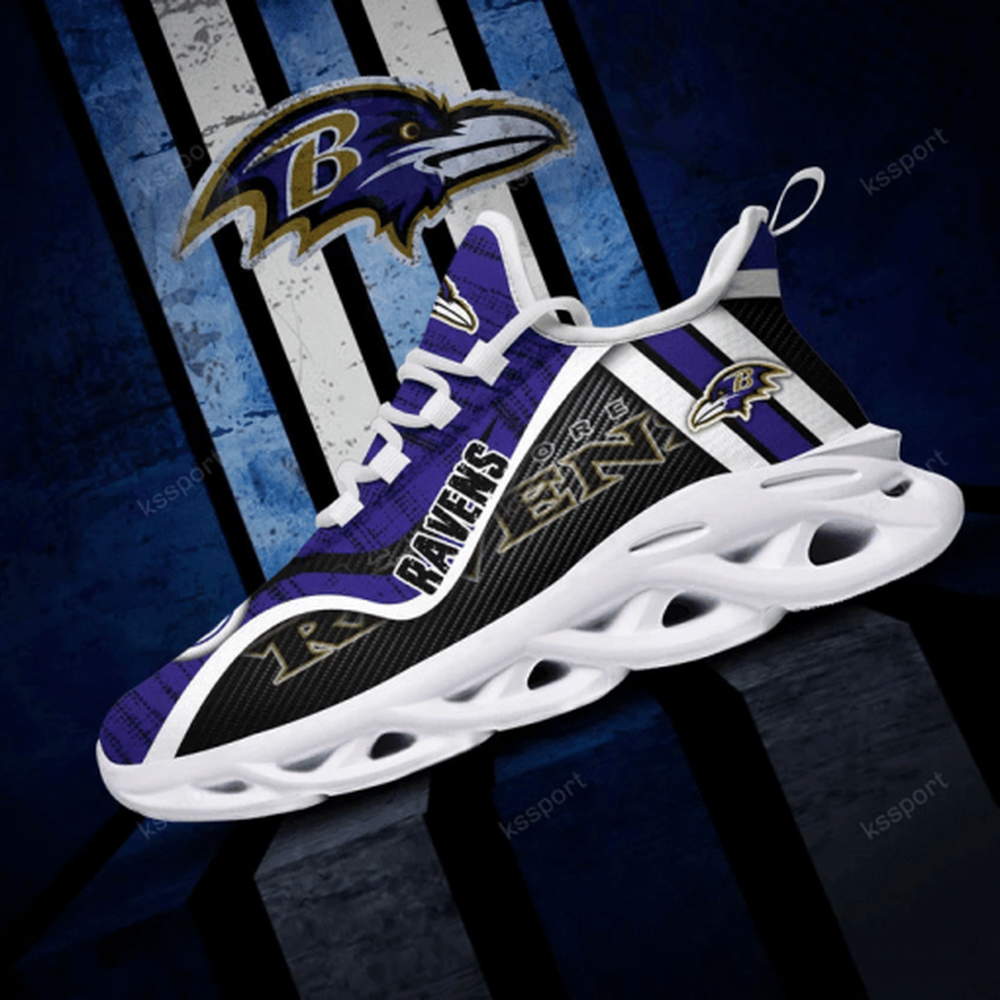 Ideafootwear Baltimore Ravens Max Soul Shoes Sneakers For Men And Women 7