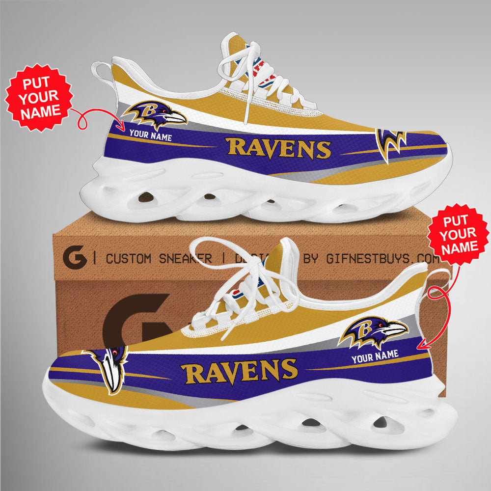 Ideafootwear Baltimore Ravens Max Soul Shoes Sneakers For Men And Women 13