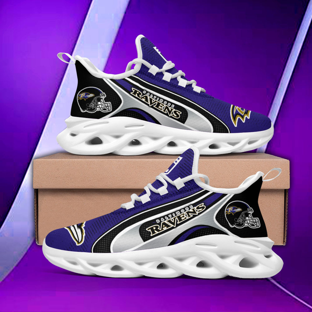 Ideafootwear Baltimore Ravens Max Soul Shoes Sneakers For Men And Women 6