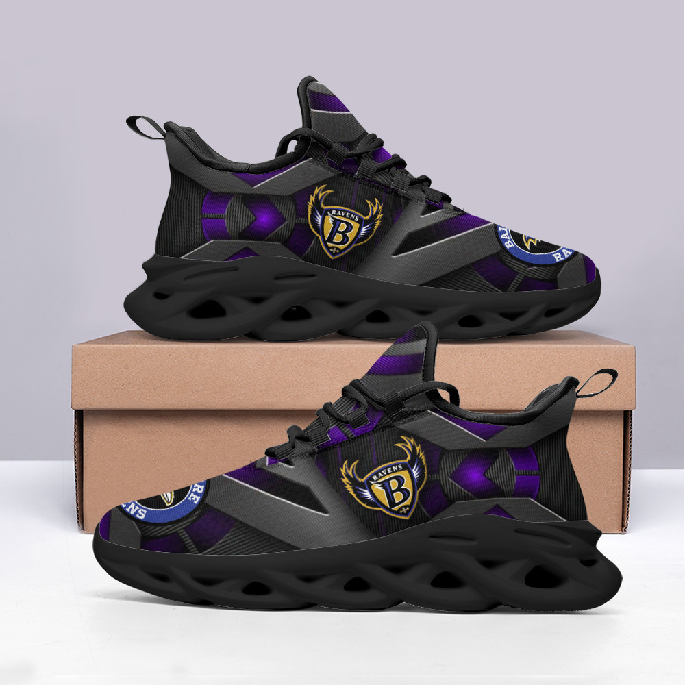 Ideafootwear Baltimore Ravens Max Soul Shoes Sneakers For Men And Women 37