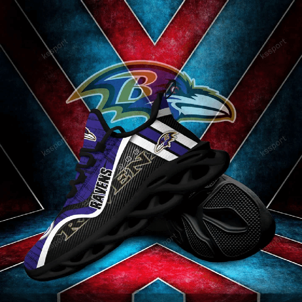 Ideafootwear Baltimore Ravens Max Soul Shoes Sneakers For Men And Women 7