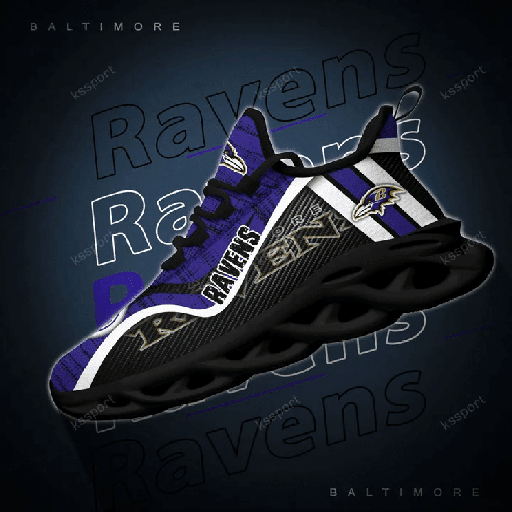 Ideafootwear Baltimore Ravens Max Soul Shoes Sneakers For Men And Women 7