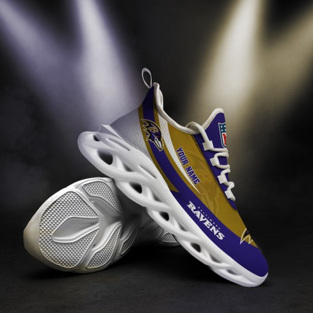 Ideafootwear Baltimore Ravens Max Soul Shoes Sneakers For Men And Women 28