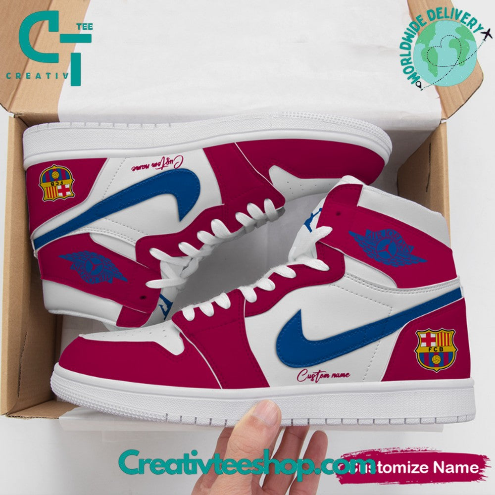 Ideafootwear Barcelona AJ1 High Sneakers Shoes For Men And Women 1