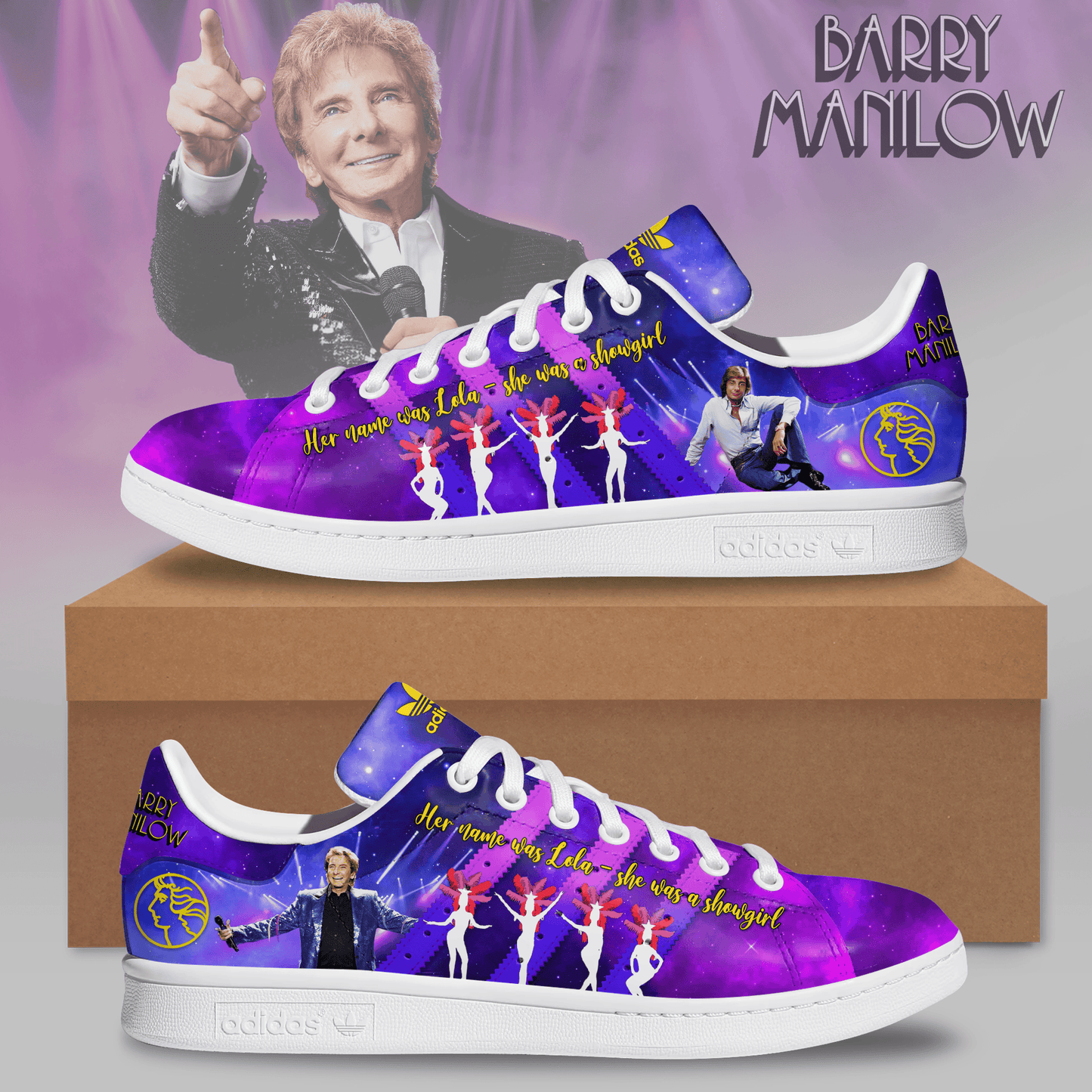 Ideafootwear Barry Manilow Skate Stan Shoes Sneakes For Men And Women 1