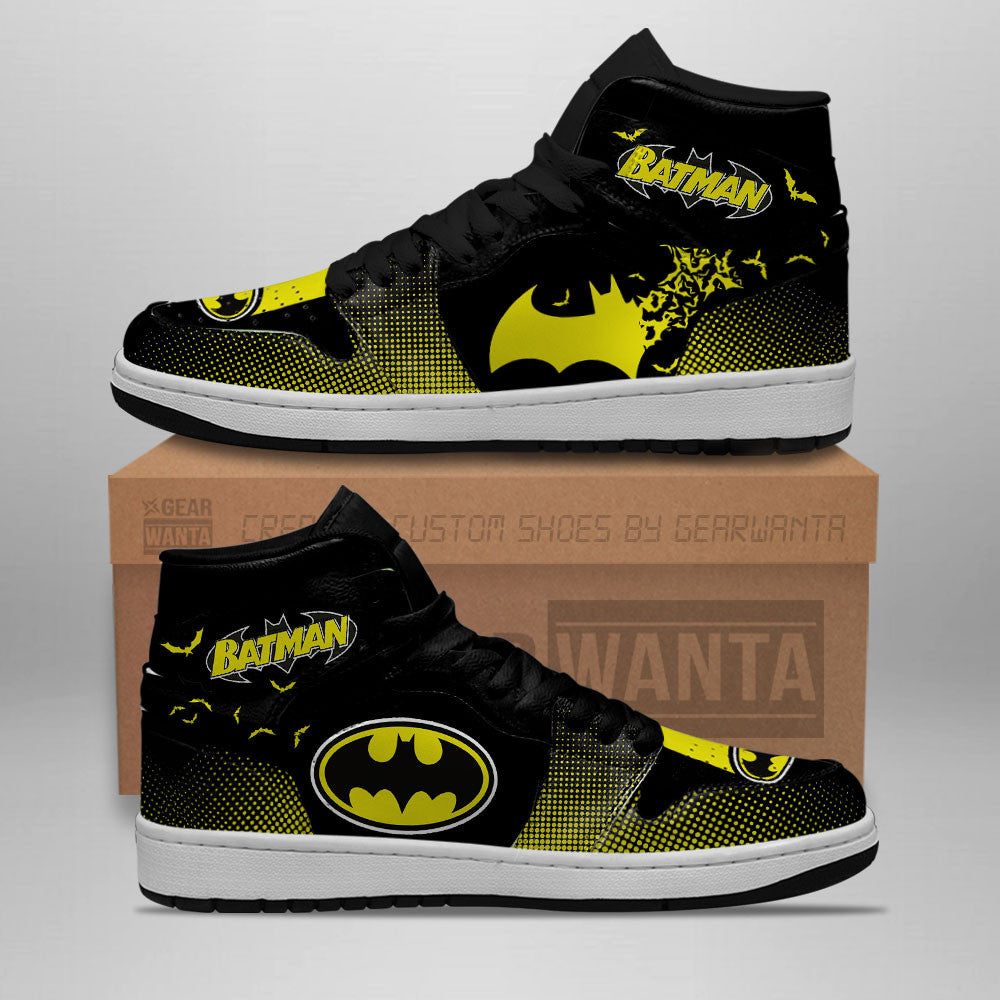Ideafootwear Batman AJ1 High Sneakers Shoes For Men And Women 5