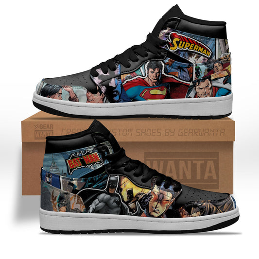 Ideafootwear Batman AJ1 High Sneakers Shoes For Men And Women 3