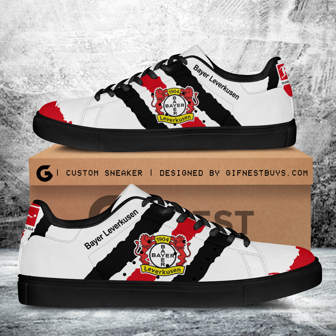 Ideafootwear Bayer Leverkusen Skate Stan Shoes Sneakes For Men And Women 4