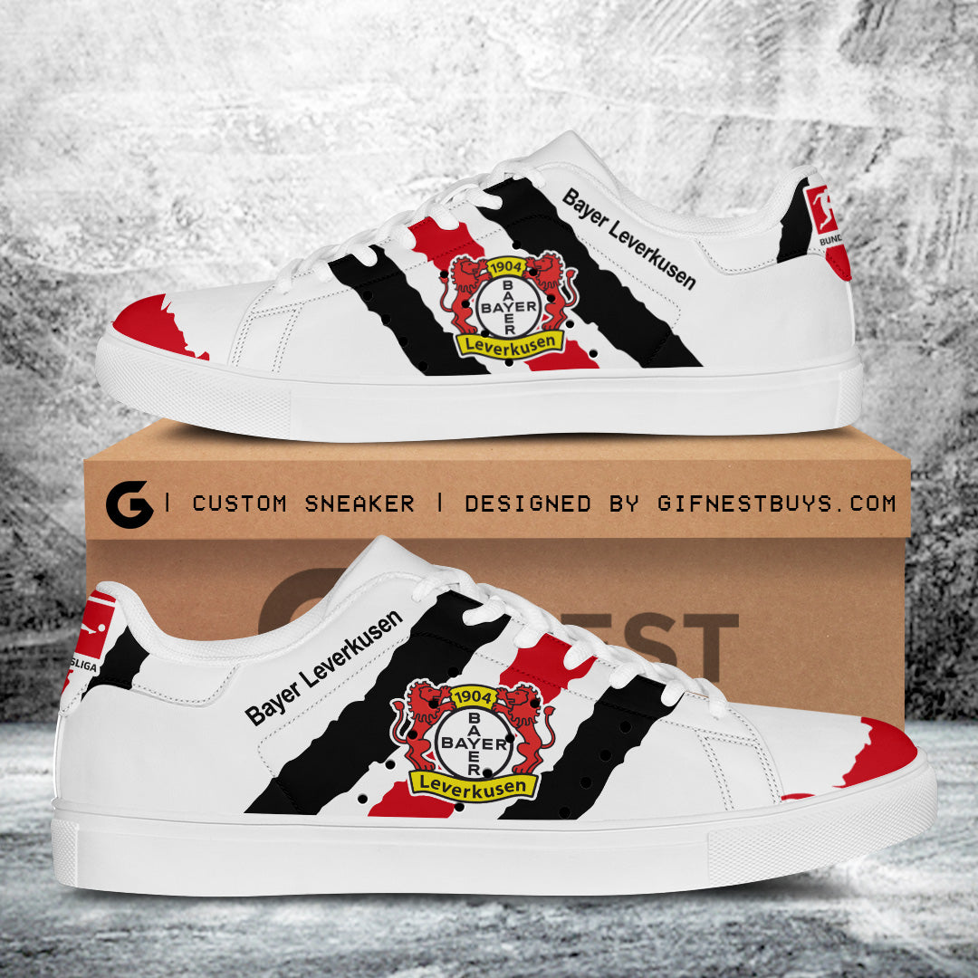 Ideafootwear Bayer Leverkusen Skate Stan Shoes Sneakes For Men And Women 4