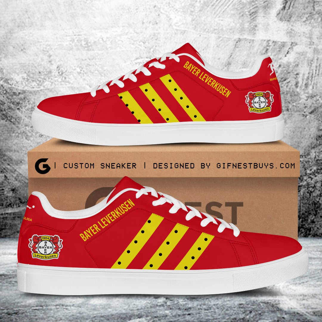 Ideafootwear Bayer Leverkusen Skate Stan Shoes Sneakes For Men And Women 3