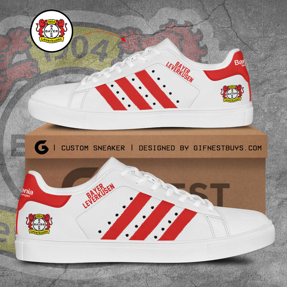 Ideafootwear Bayer Leverkusen Skate Stan Shoes Sneakes For Men And Women 1