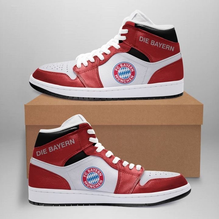 Ideafootwear Bayern Munich Bundesliga AJ1 High Sneakers Shoes For Men And Women 1