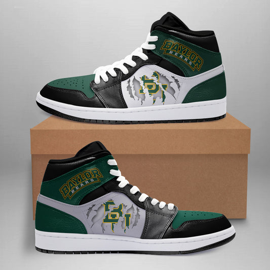 Ideafootwear Baylor Bears AJ1 High Sneakers Shoes For Men And Women 1
