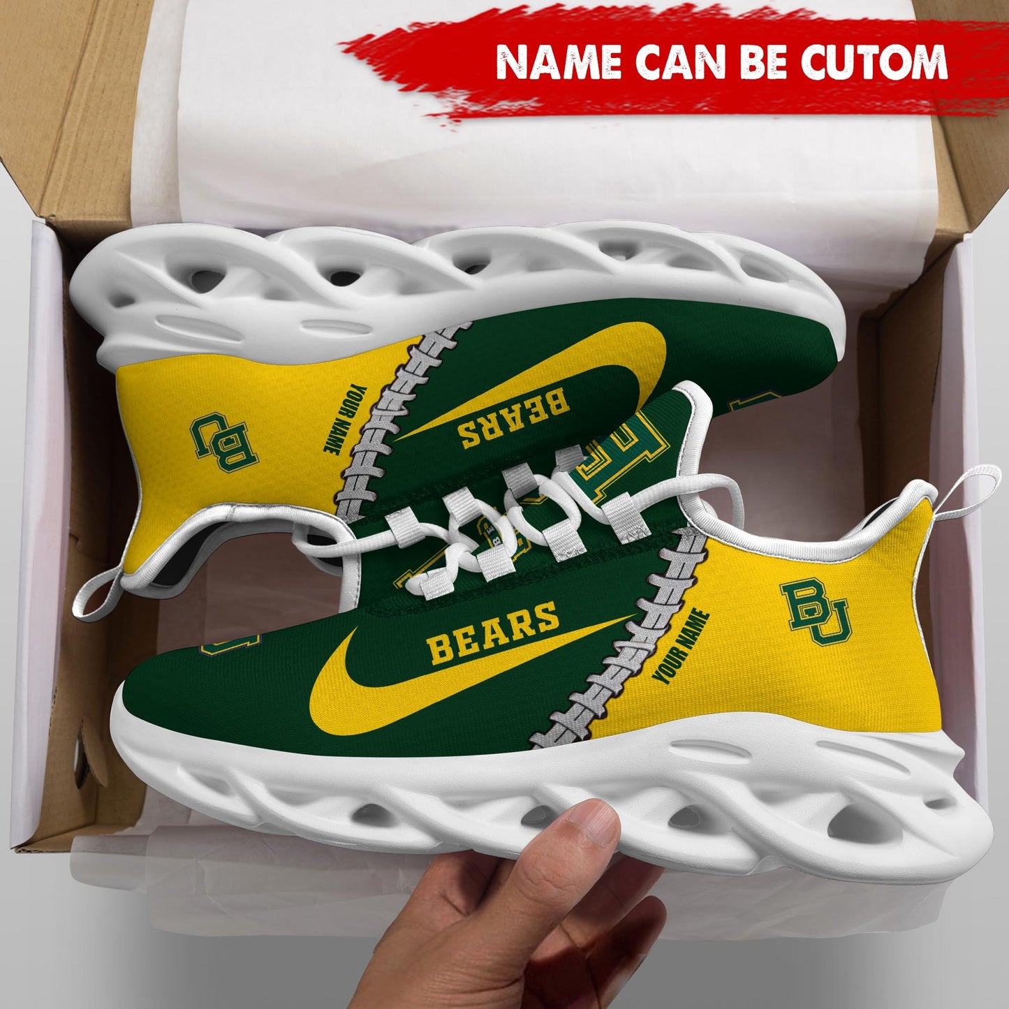 Ideafootwear Baylor Bears Max Soul Shoes Sneakers For Men And Women 1