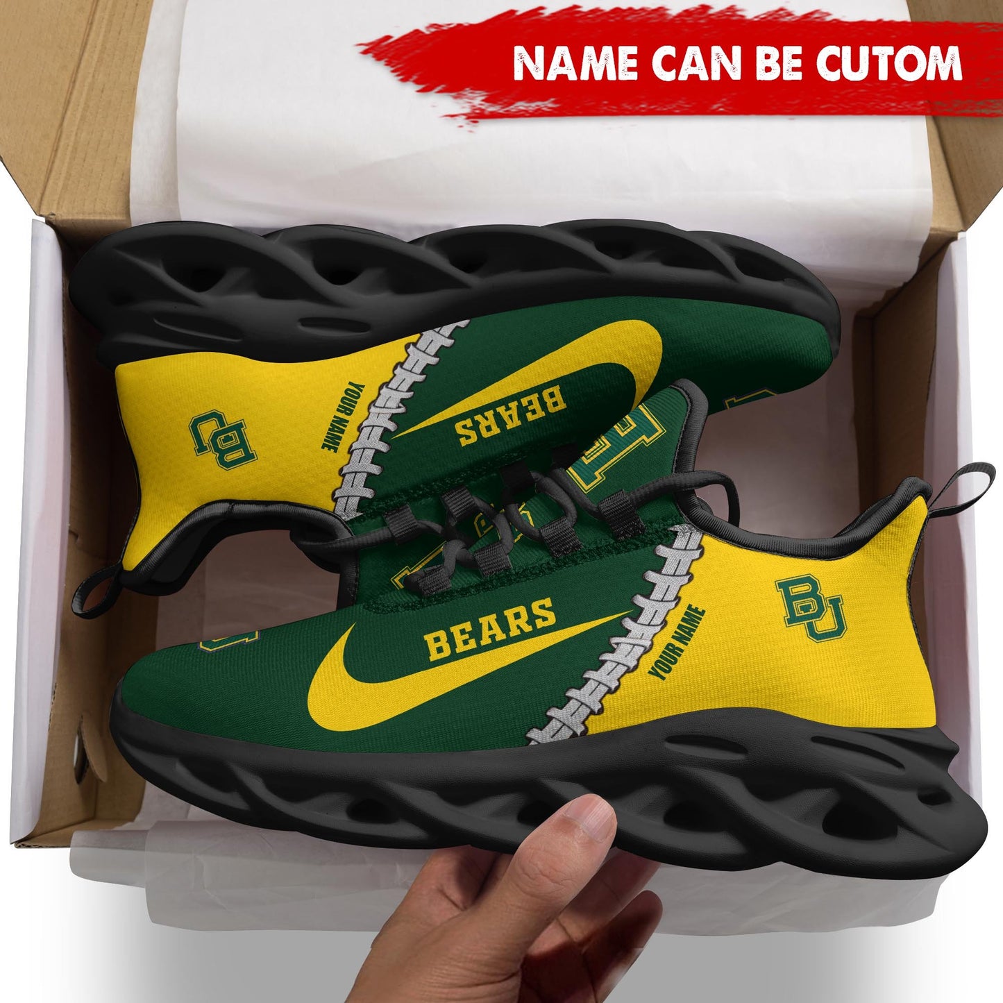 Ideafootwear Baylor Bears Max Soul Shoes Sneakers For Men And Women 1