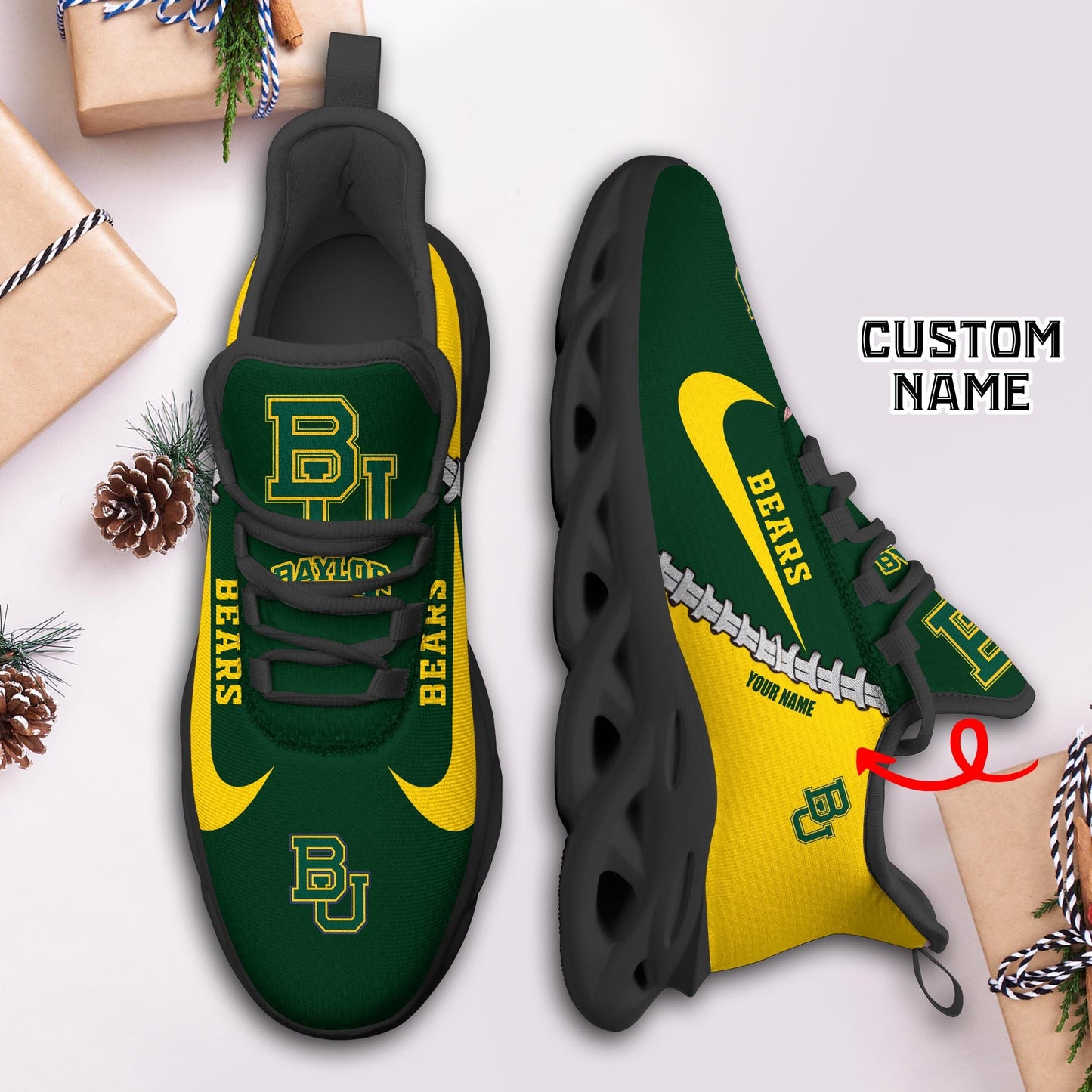 Ideafootwear Baylor Bears Max Soul Shoes Sneakers For Men And Women 1