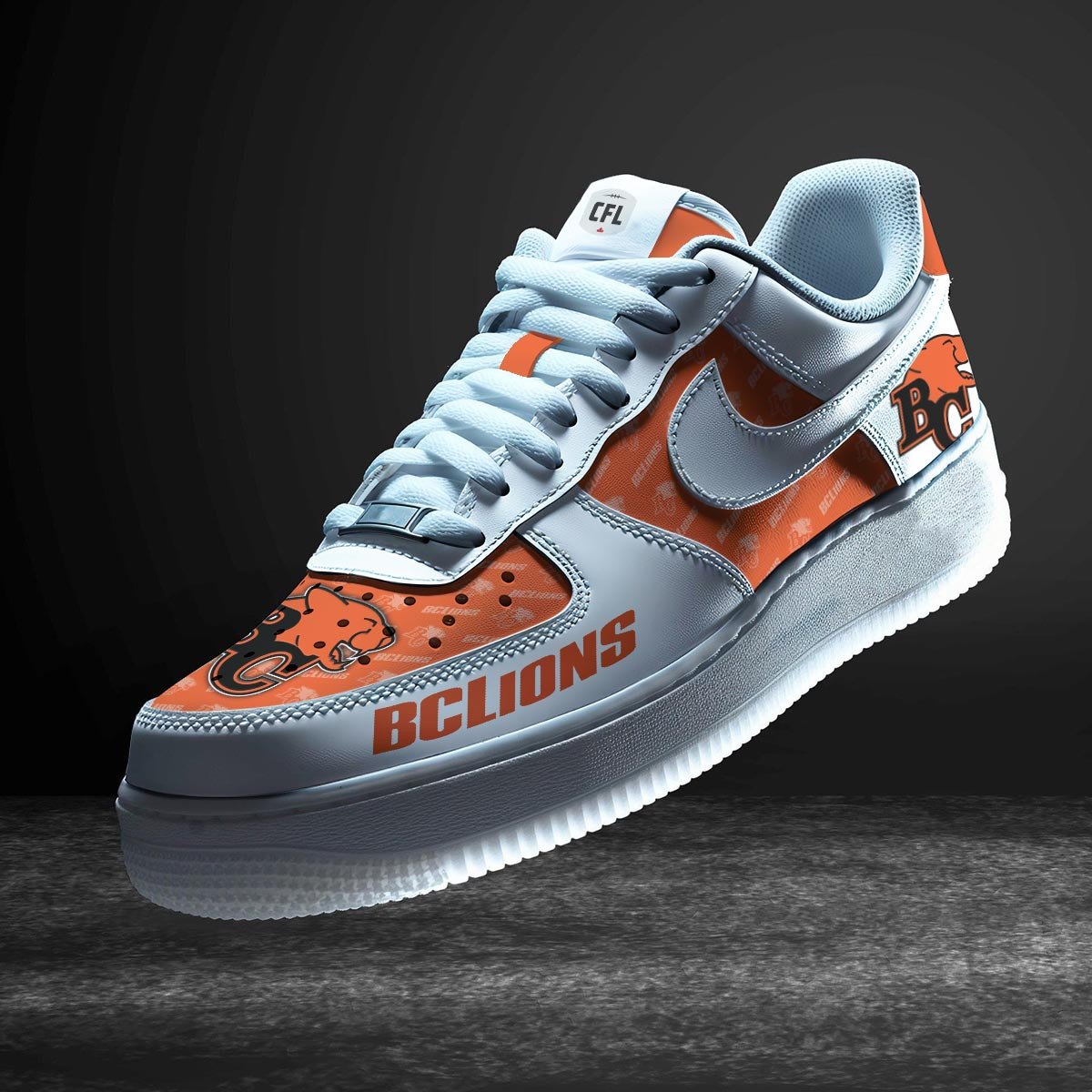Ideafootwear BC Lions Air Low-Top Sneakers Shoes For Men And Women 4