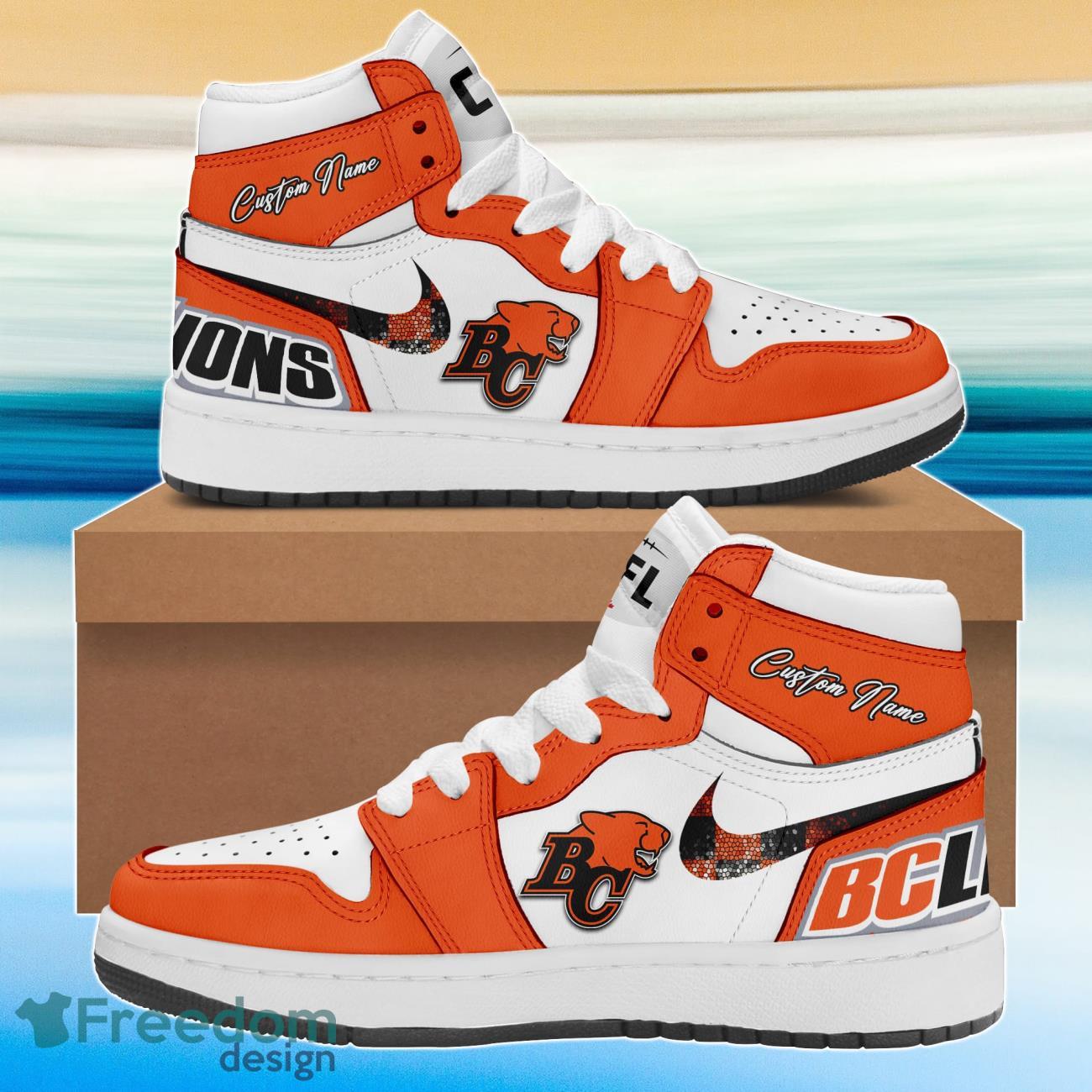 Ideafootwear BC Lions AJ1 High Sneakers Shoes For Men And Women 1