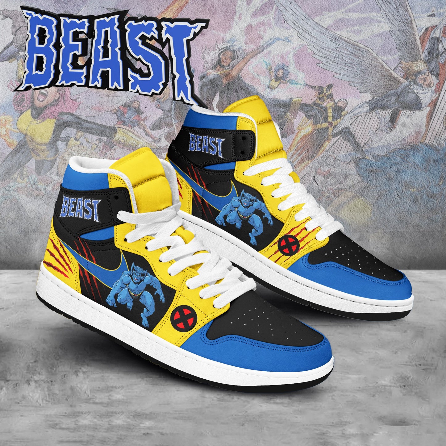 Ideafootwear Beast AJ1 High Sneakers Shoes For Men And Women 2