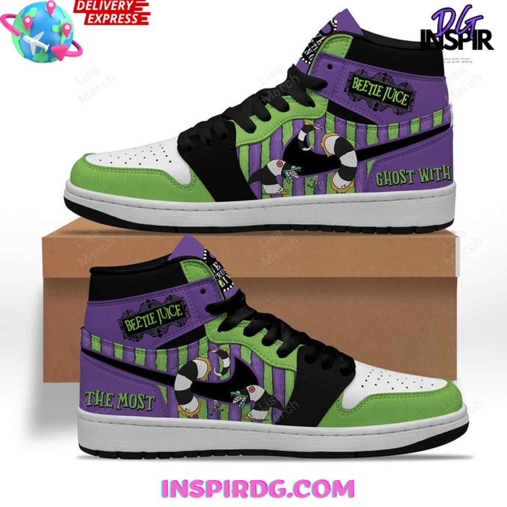 Ideafootwear Beetlejuice AJ1 High Sneakers Shoes For Men And Women 1