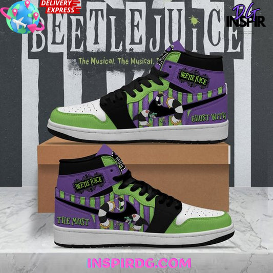 Ideafootwear Beetlejuice AJ1 High Sneakers Shoes For Men And Women 1