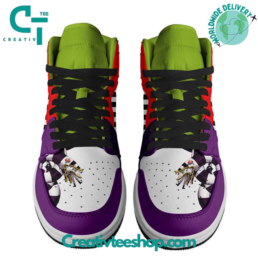 Ideafootwear Beetlejuice AJ1 High Sneakers Shoes For Men And Women 3