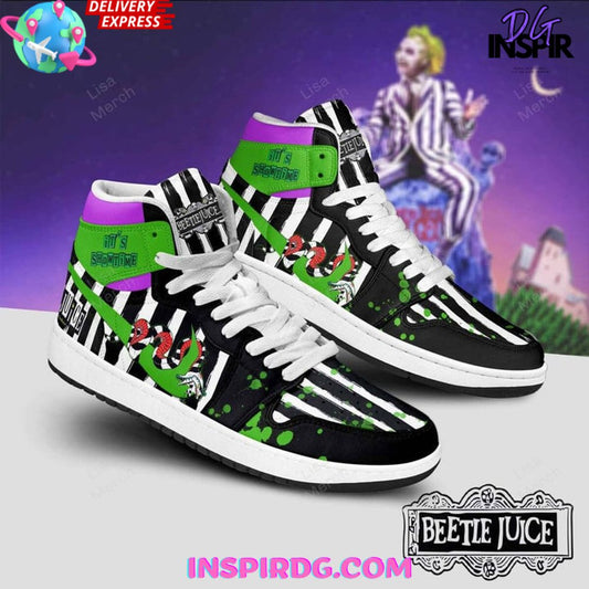 Ideafootwear Beetlejuice AJ1 High Sneakers Shoes For Men And Women 2