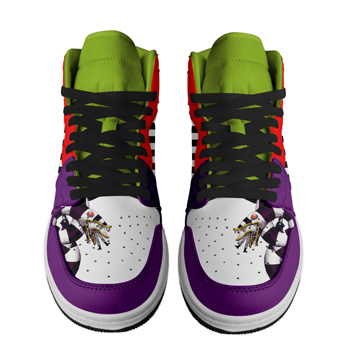 Ideafootwear Beetlejuice AJ1 High Sneakers Shoes For Men And Women 5