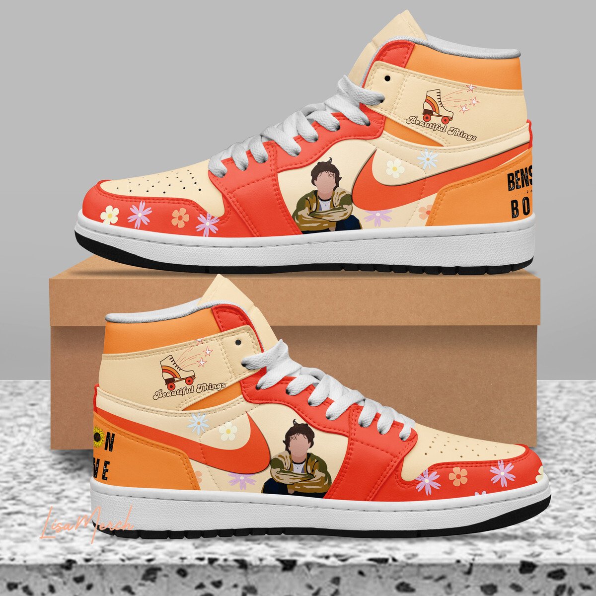 Ideafootwear Benson Boone AJ1 High Sneakers Shoes For Men And Women 1