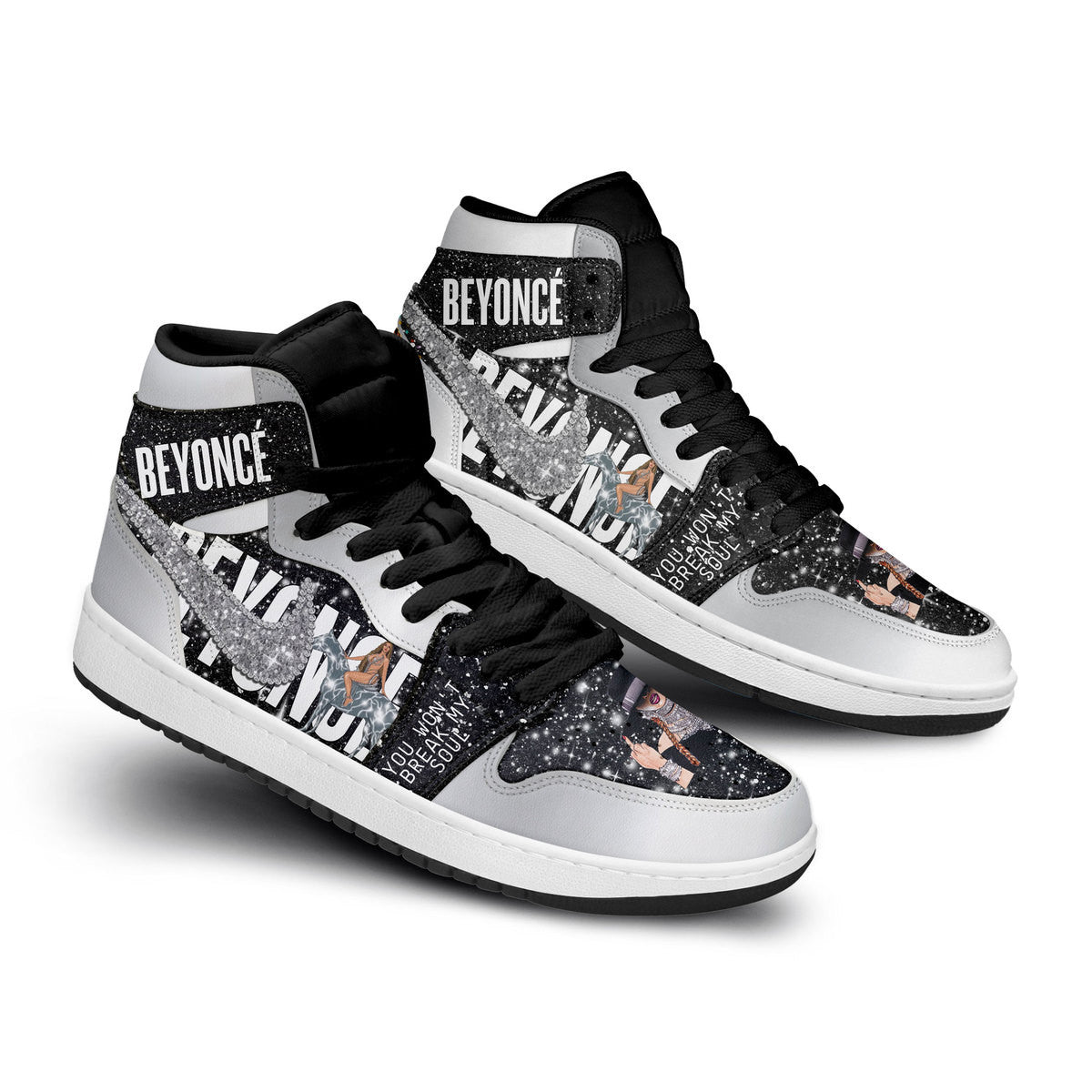 Ideafootwear Beyonce AJ1 High Sneakers Shoes For Men And Women 2