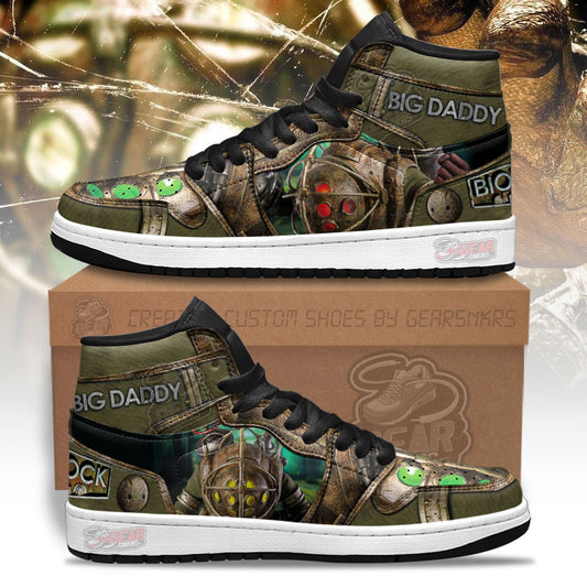 Ideafootwear Big Daddy BioShock AJ1 High Sneakers Shoes For Men And Women 1