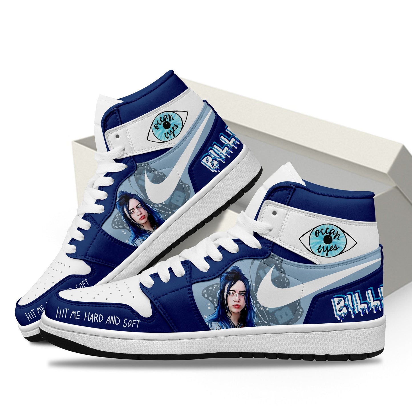 Ideafootwear Billie Eilish AJ1 High Sneakers Shoes For Men And Women 1
