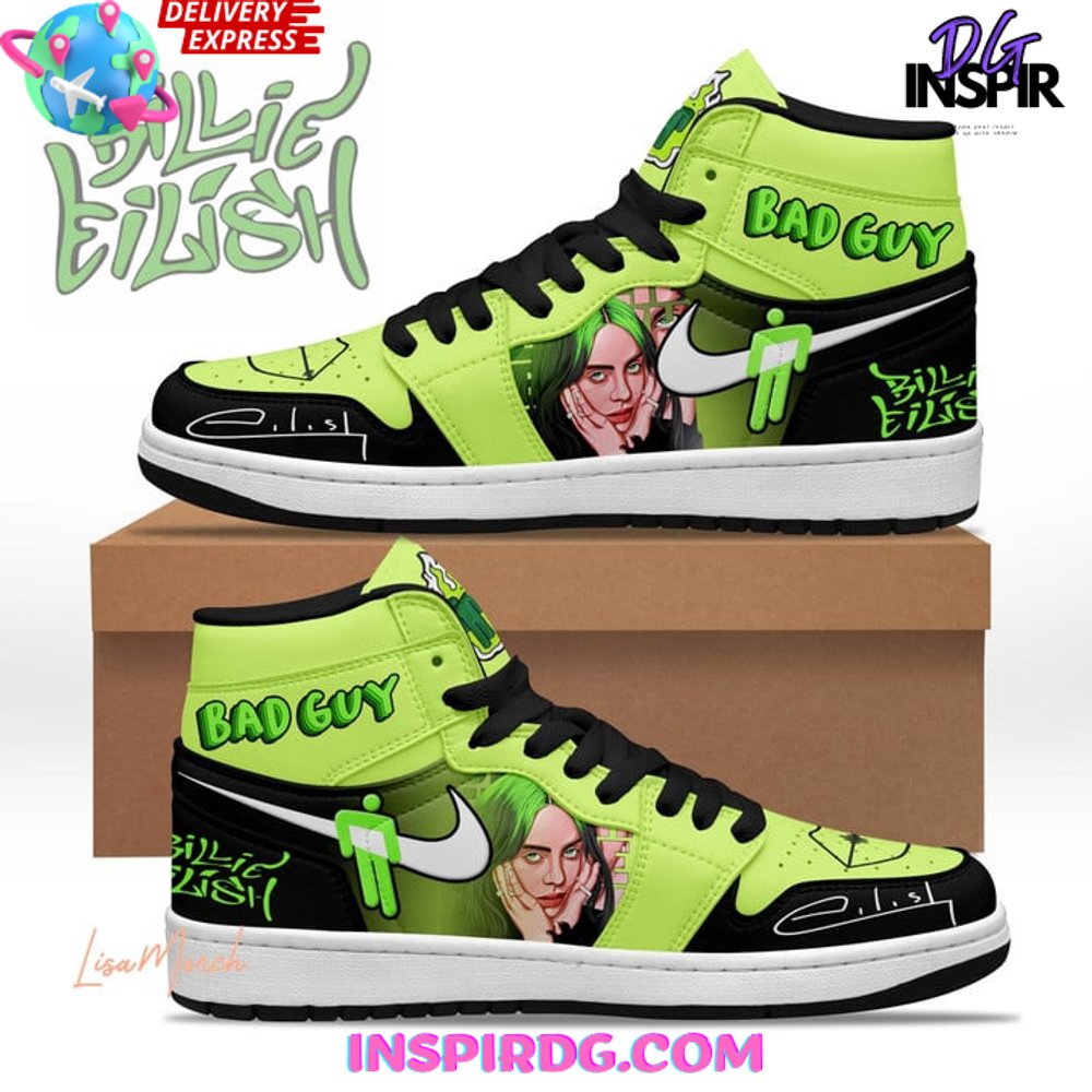 Ideafootwear Billie Eilish AJ1 High Sneakers Shoes For Men And Women 2
