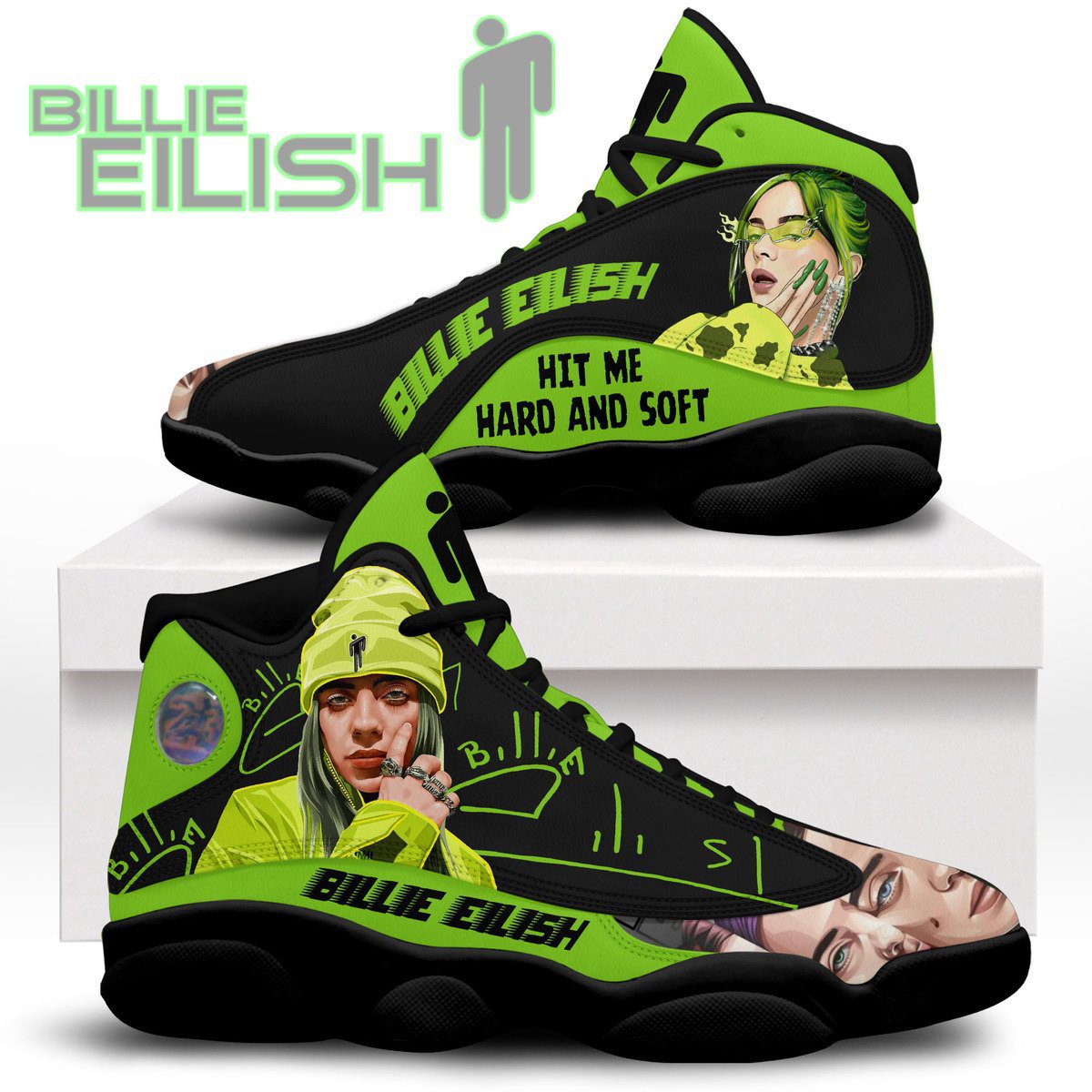 Ideafootwear Billie Eilish AJ13 Sneakers Shoes For Men And Women 1