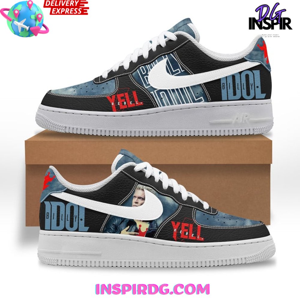 Ideafootwear Billy Idol Rebel Yell Air Low-Top Sneakers Shoes For Men And Women 1
