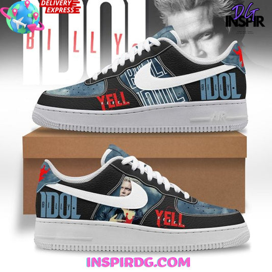 Ideafootwear Billy Idol Rebel Yell Air Low-Top Sneakers Shoes For Men And Women 1